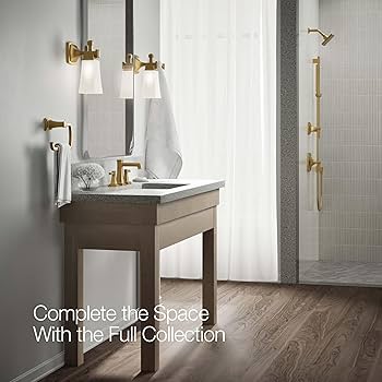 KOHLER 27399-4N-2MB RIFF Widespread Bathroom Sink Faucet